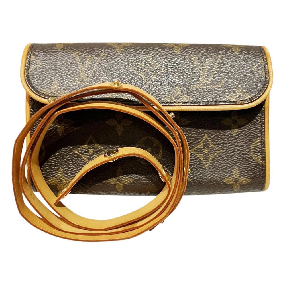 LOUIS VUITTON Brown Monogram Canvas Pochette Shoulder Bag